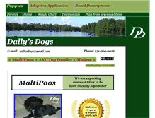 Tablet Screenshot of dallysdogs.com